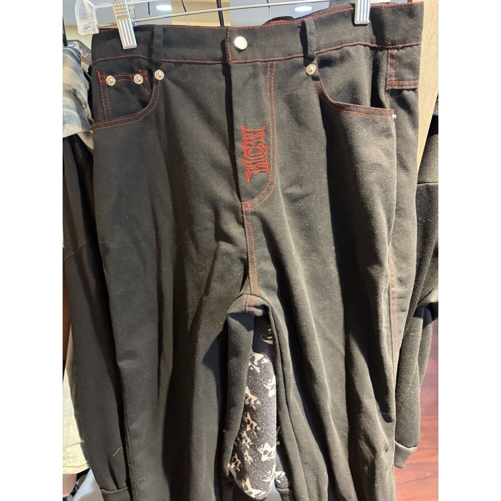 Heaven Can Wait Black and Red Jeans